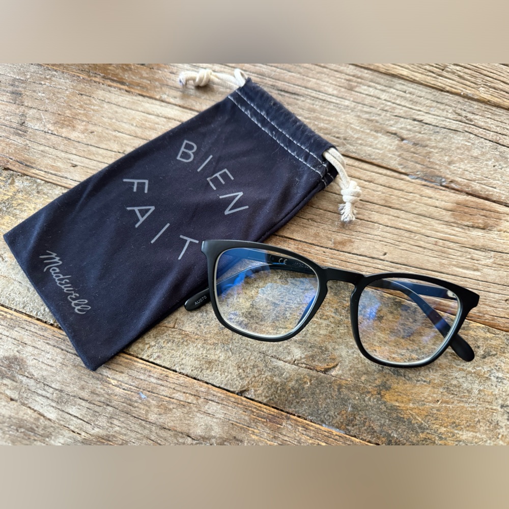 Madewell blue light matte glasses
